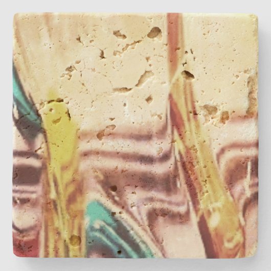 Stenen Onderzetter art design stijl (Voorkant)