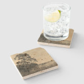 Stenen Onderzetter art design stijl (Zijkant)
