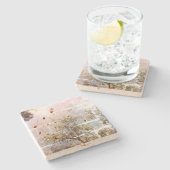 Stenen Onderzetter art design stijl (Zijkant)