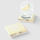 Stenen Onderzetter art design stijl (Zijkant)