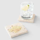 Stenen Onderzetter art design stijl (Zijkant)