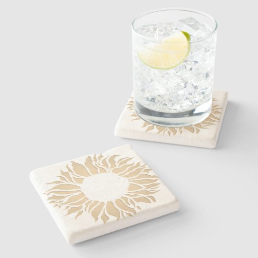 Stenen Onderzetter art design stijl (Zijkant)