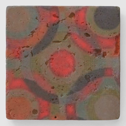 Stenen Onderzetter art design stijl (Voorkant)