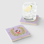 Stenen Onderzetter: Elegants Stenen Onderzetter (Zijkant)