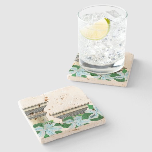 Stenen Onderzetter: Grecian Columns Onderzetter (Zijkant)