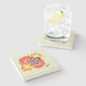 Stenen Onderzetter : Lentegevoel (Zijkant)