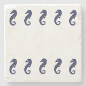 Stenen Onderzetter - Paarden van Zeeen (marinesurf (Voorkant)