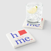 Stenen Onderzetter van de staat New Mexico (Zijkant)