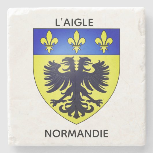 Stenen onderzetter - Wapen van de Adelaar (Voorkant)