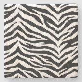 Stenen Onderzetter-Zebra Print Onderzetter (Voorkant)