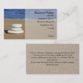 Stenen op de Visitekaartjes van het strand (Voorkant / Achterkant)