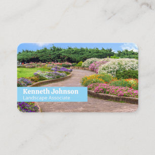 Stenen Pad   Mooie Tuin Bloemen Visitekaartje