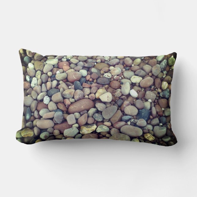 Stenen Pebbles foto Lumbale kussen (Voorkant)