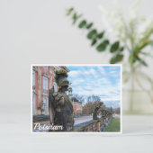 Stenen ridderbeelden bij paleis in Potsdam Briefkaart (Staand voorkant)