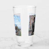 Stenen ridderbeelden bij paleis in Potsdam Glas (Rechts)