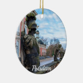 Stenen ridderbeelden bij paleis in Potsdam Keramisch Ornament (Rechts)