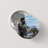 Stenen ridderbeelden bij paleis in Potsdam Ronde Button 3,2 Cm (Voorkant /achterkant)