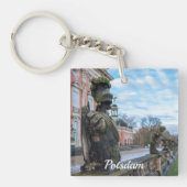Stenen ridderbeelden bij paleis in Potsdam Sleutelhanger (Voorkant)