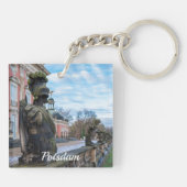 Stenen ridderbeelden bij paleis in Potsdam Sleutelhanger (Achterkant)