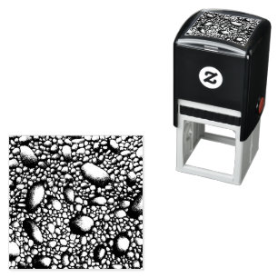 Stenen Rotsen Geschetst Zelfinktende Stempel