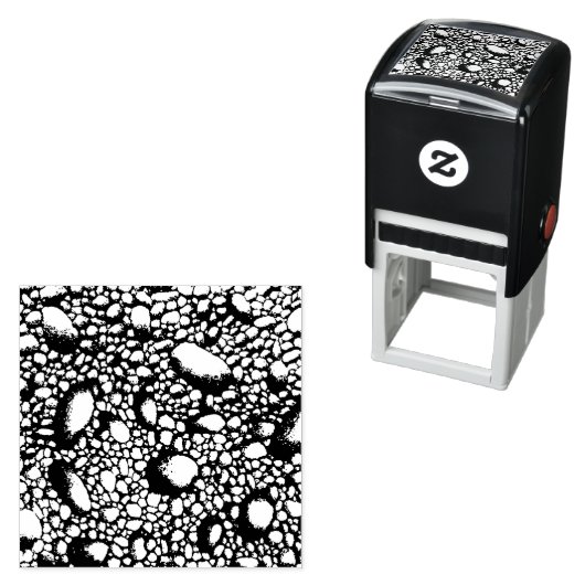 Stenen Rotsen Geschetst Zelfinktende Stempel (In situ)