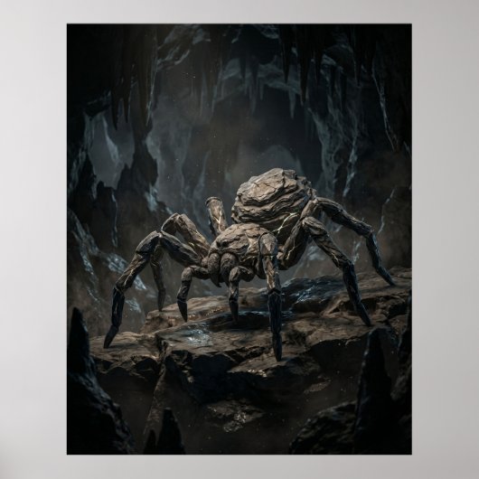 Stenen Spin Vergeten Grot Poster (Voorkant)