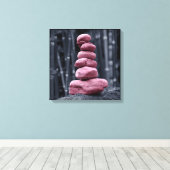 stenen stapel canvas afdruk (Insitu (Houten vloer))