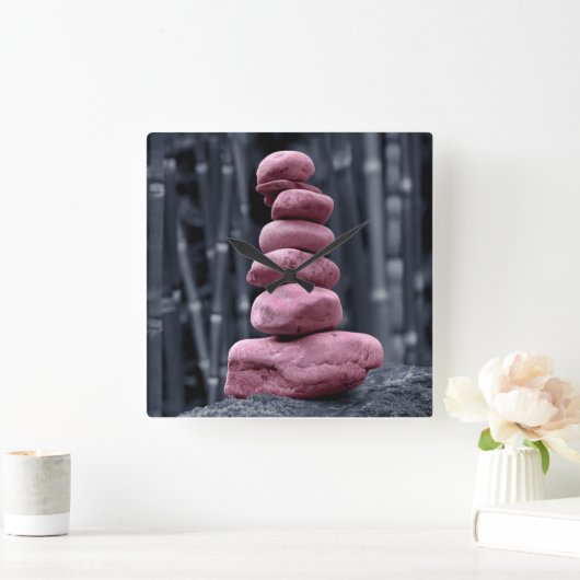 stenen stapel vierkante klok (Huis)