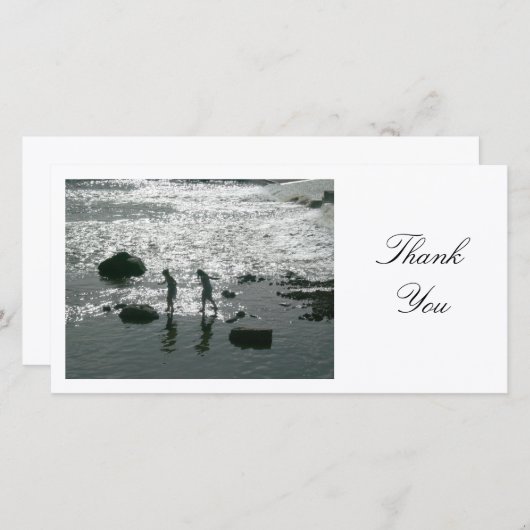 Stenen stoppen - Dank u Bedankkaart (Voorkant / Achterkant)