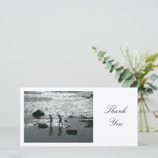 Stenen stoppen - Dank u Bedankkaart (Staand voorkant)