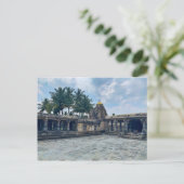 Stenen tempel in Belur, Karnataka, India Briefkaart (Staand voorkant)