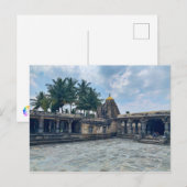 Stenen tempel in Belur, Karnataka, India Briefkaart (Voorkant / Achterkant)