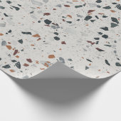 Stenen Terrazzo Patroon Cadeaupapier (Hoek)