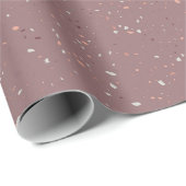 Stenen Terrazzo Patroon Cadeaupapier (Rol Hoek)