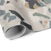 Stenen Terrazzo Patroon Cadeaupapier (Rol Hoek)