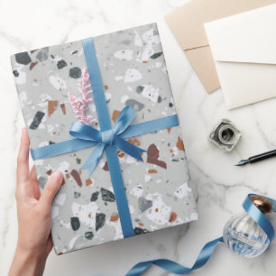 Stenen Terrazzo Patroon Cadeaupapier