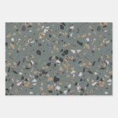 Stenen Terrazzo Patroon  Inpakpapier Vel (Voorkant 3)