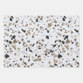 Stenen Terrazzo Patroon  Inpakpapier Vel (Voorkant 2)