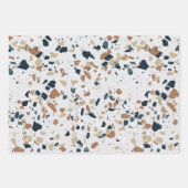 Stenen Terrazzo Patroon  Inpakpapier Vel (Voorkant)