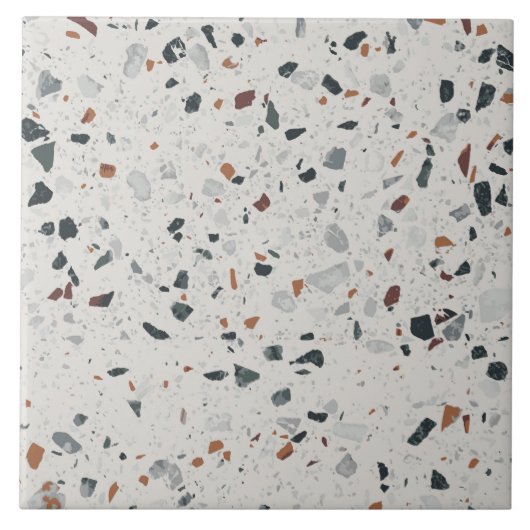 Stenen Terrazzo Tegeltje (Voorkant)