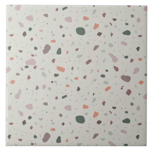 Stenen Terrazzo Tegeltje (Voorkant)