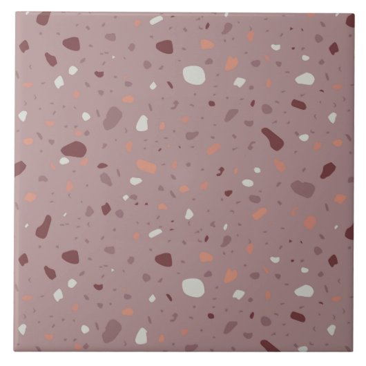Stenen Terrazzo Tegeltje (Voorkant)