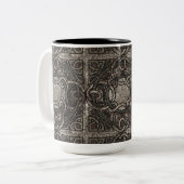 Stenen textuur Keltische Knoop Koffie Mok (Voorkant links)