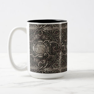 Stenen textuur Keltische Knoop Koffie Mok