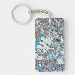 Stenen textuur rock organische patroon marmer geol sleutelhanger