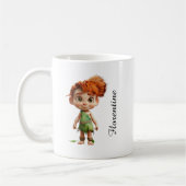 Stenen Tijdperk mok met meisje Fiona  (Links)