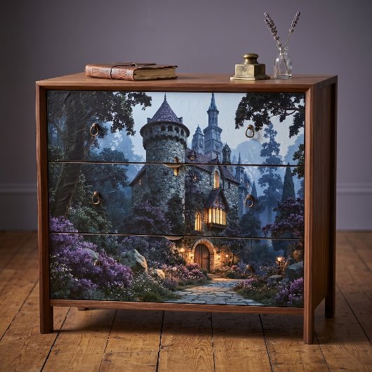 Stenen Toren Fantasie Kasteel Decoupage Tissuepapier