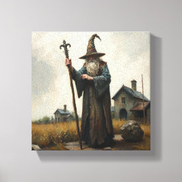 Stenen Tovenaar Canvas Afdruk