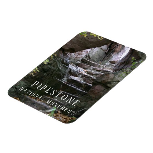 Stenen trappen, Circle Trail, Pipestone, Minnesota Magneet (Linkerzijde)