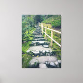 Stenen trappen in het park canvas afdruk (Voorkant)